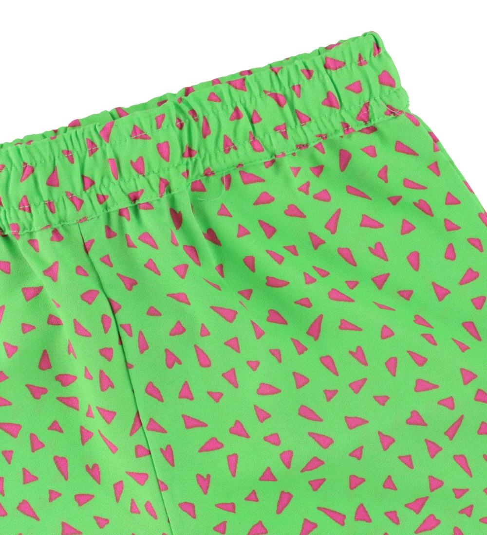 Kids Only Bukser - KogLino - Summer Green/Sugar Plum Geo Hearts