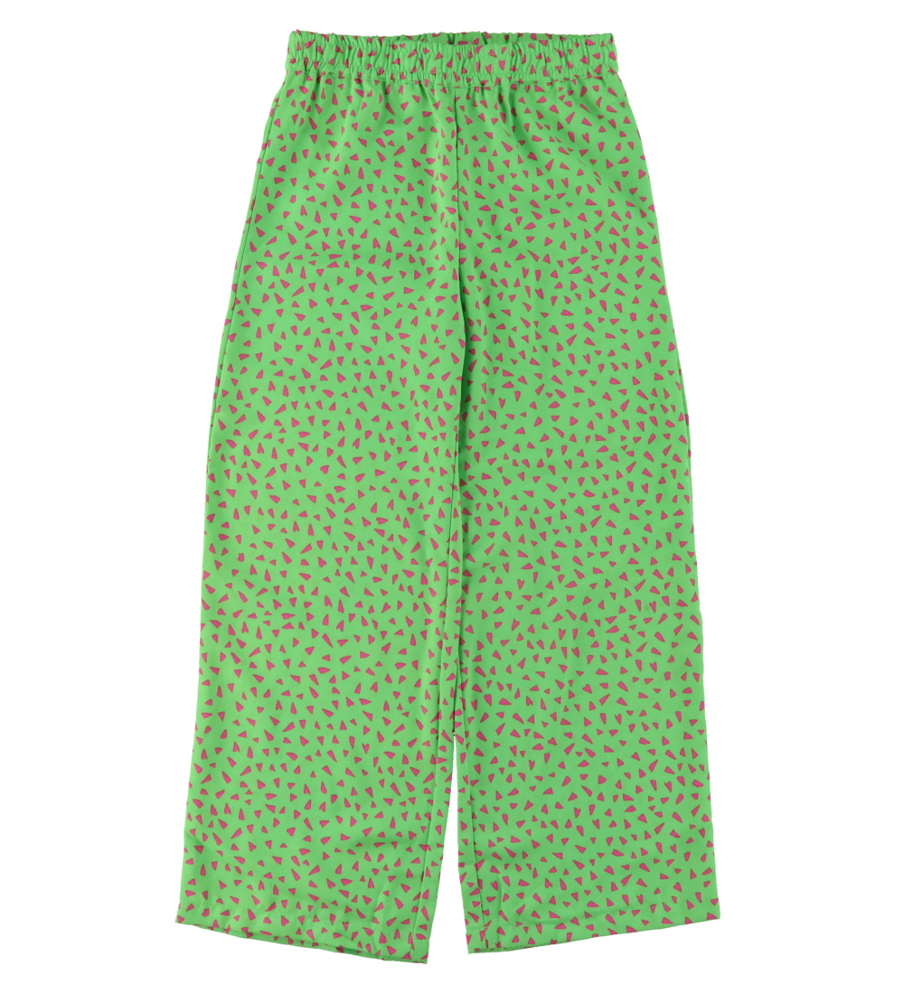 Kids Only Bukser - KogLino - Summer Green/Sugar Plum Geo Hearts