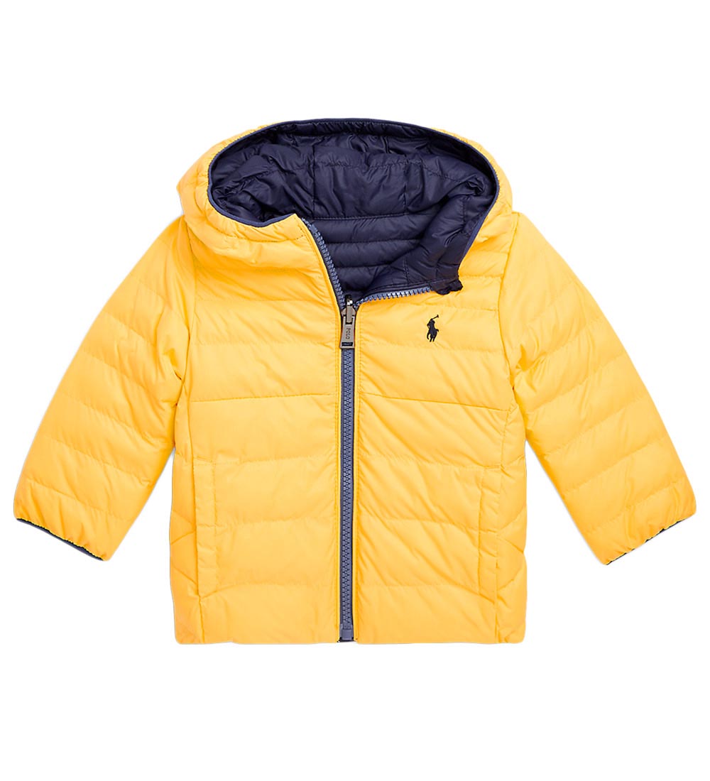Polo Ralph Lauren Dynejakke - Vendbar - Classics II - Navy/Gul