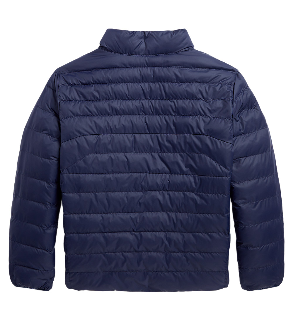 Polo Ralph Lauren Dynejakke - Vendbar - Classics - Navy/Gul