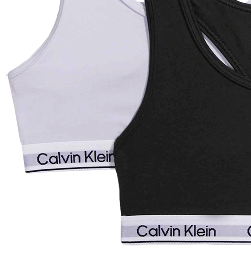 Calvin Klein Toppe - 2-Pak - Hvid/Sort