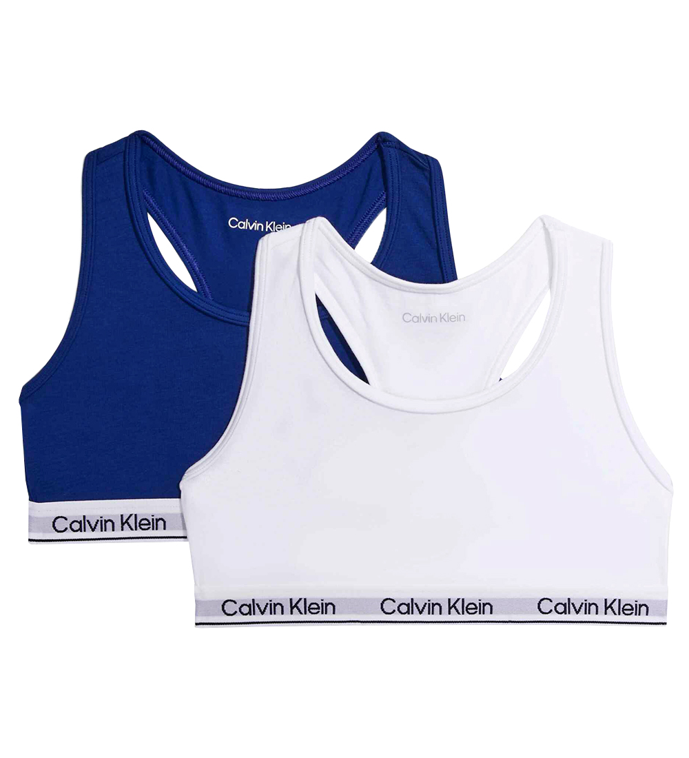 Calvin Klein Toppe - 2-Pak - Hvid/Bl