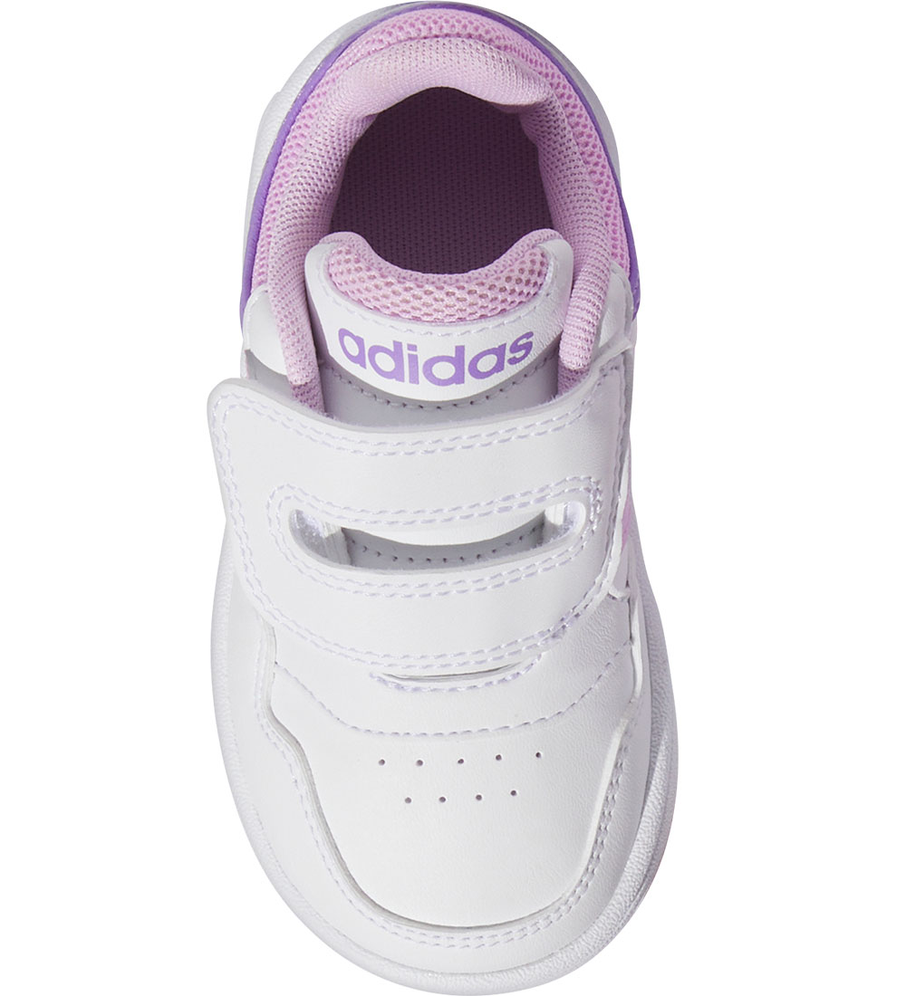 adidas Performance Sko - Hoops 3.0 CF I - Hvid/Pink/Lilla