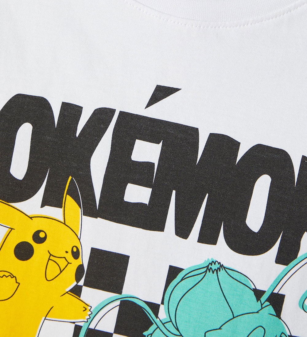 Name It T-shirt - NkmJulin Pokemon - Bright White m. Print
