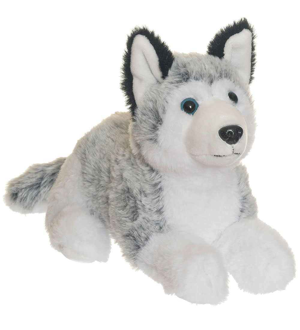 Teddykompaniet Bamse - Teddy Forest Husky - 25 cm - Hvid/Grå