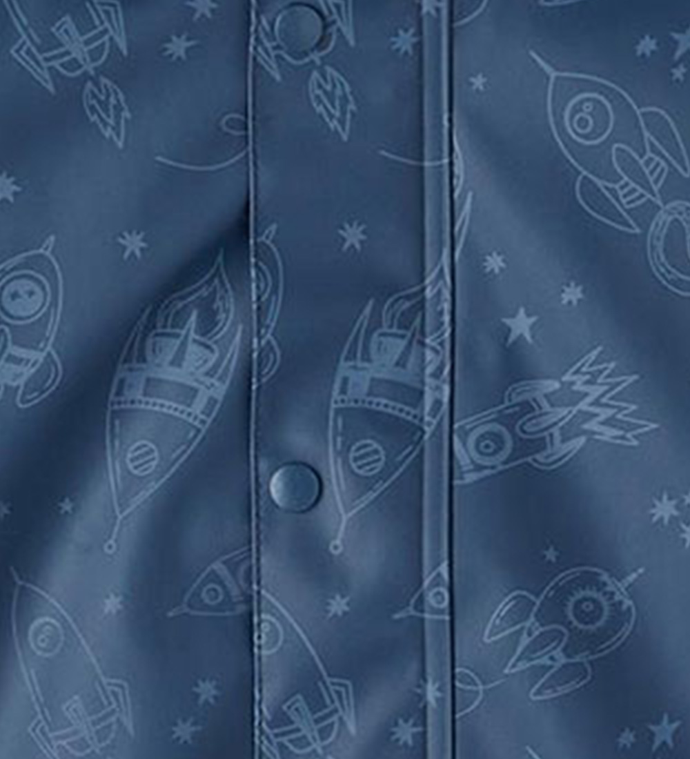 Name It Regntøj - Noos - NmmDry - Moonlit Ocean m. Raketter