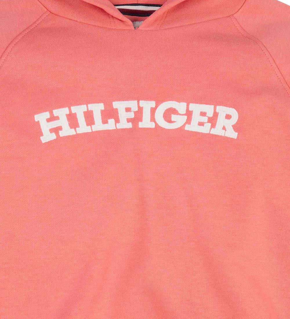 Tommy Hilfiger Hættetrøje - Cropped - Monotype - Santa Fe Sunset