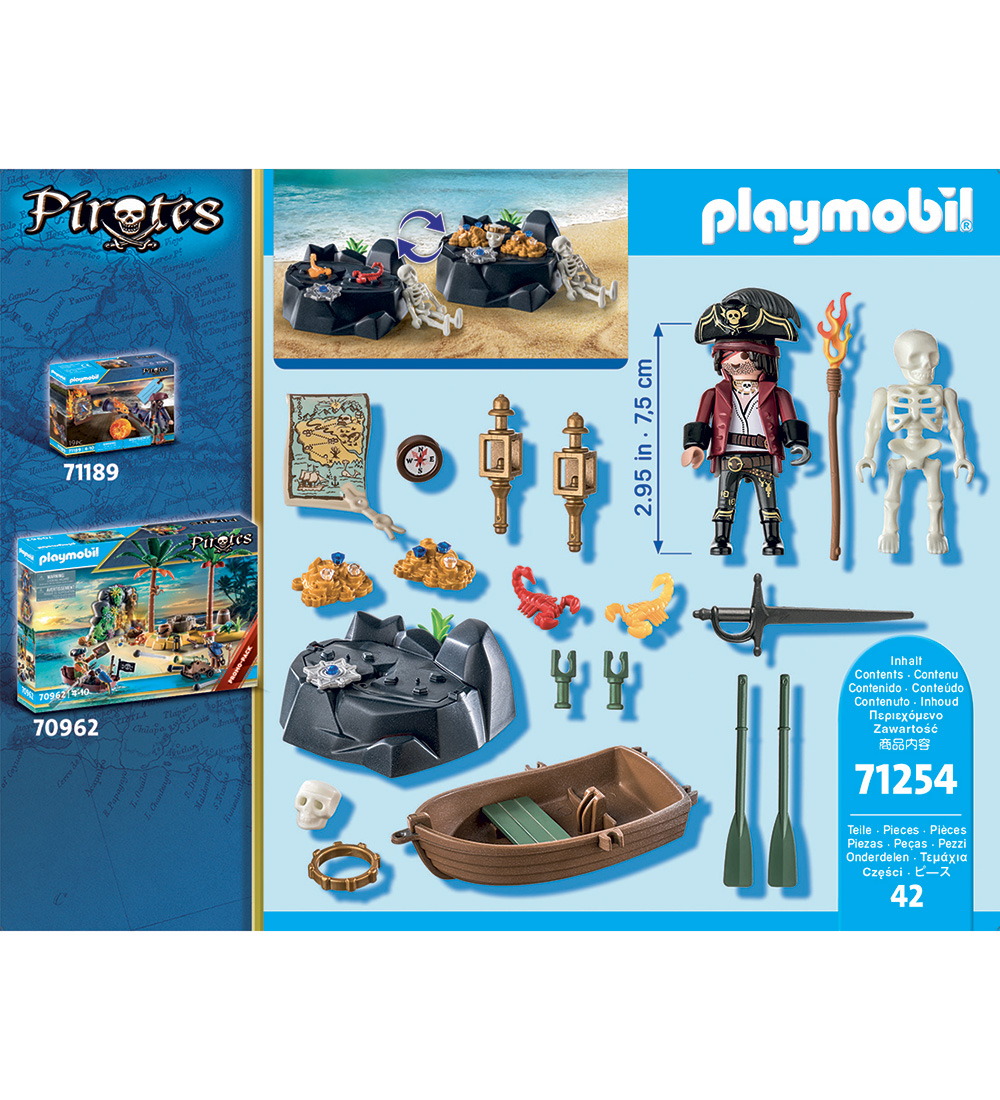 Playmobil Pirates - Starter Pack - 71254 - 42 Dele