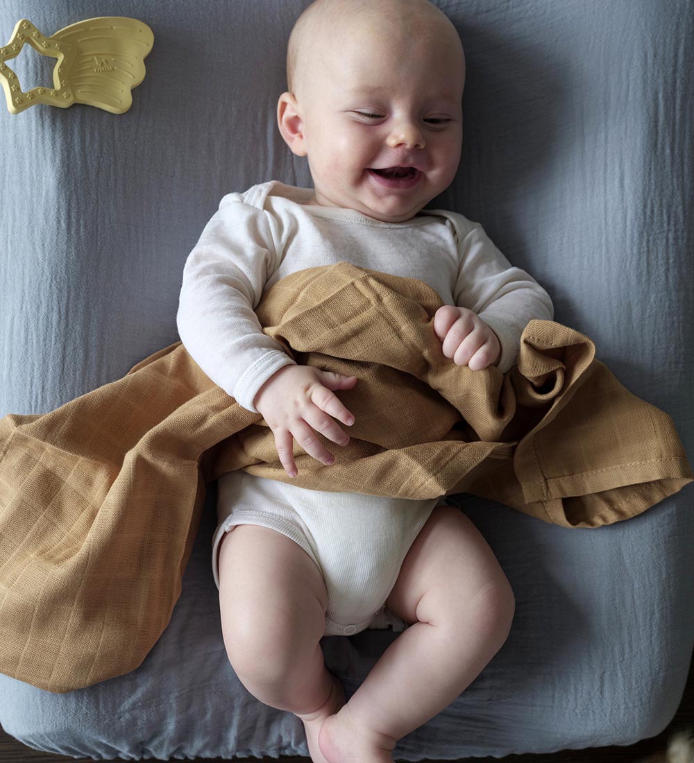 Fabelab Babysvøb - 120x120 - Musselin - Caramel