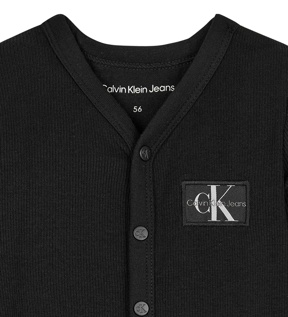 Calvin Klein Heldragt - Monogram Rib - Black