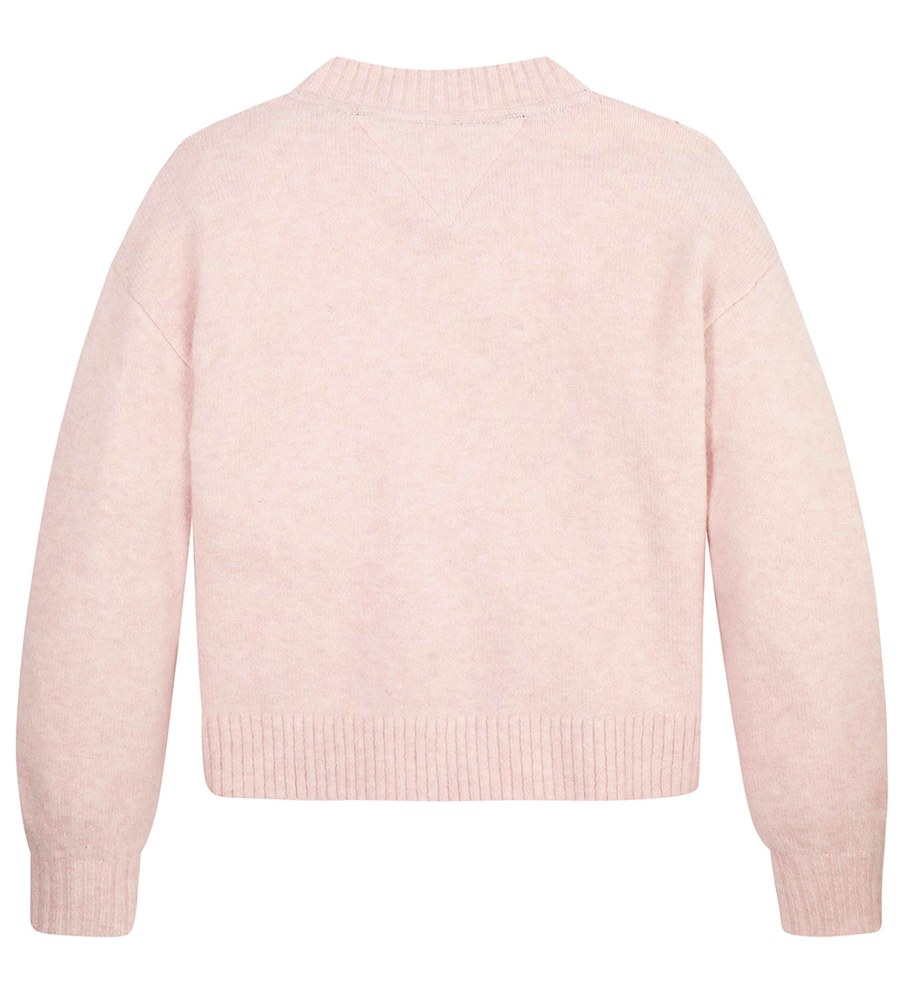 Tommy Hilfiger Bluse - Strik - Pointelle - Pink Crystal