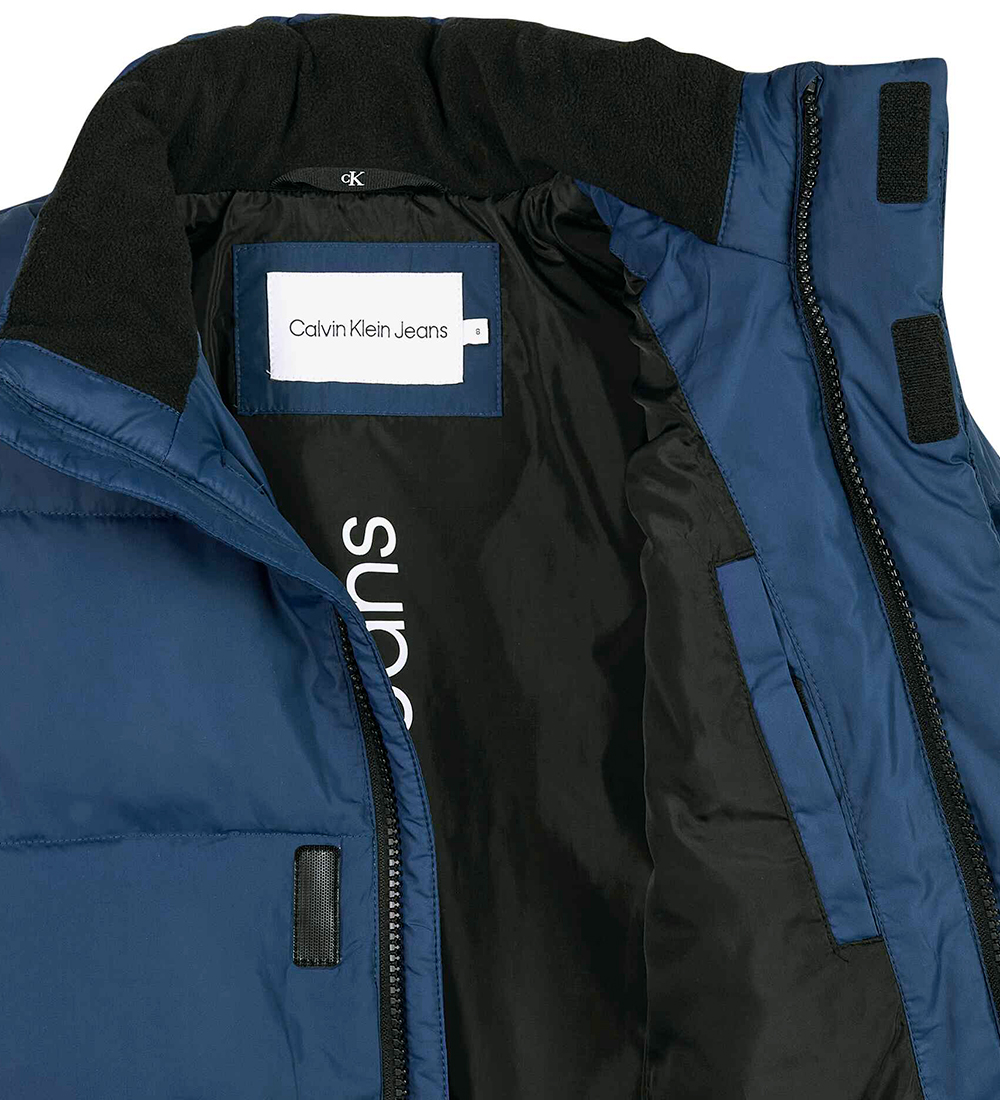 Calvin Klein Dynejakke - Twilight Indigo