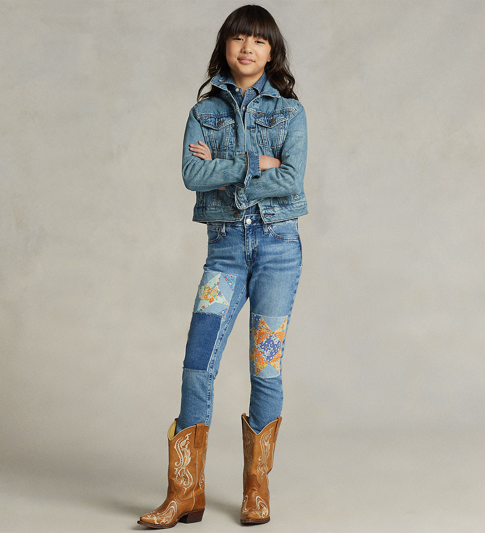 Polo Ralph Lauren Denimjakke - Cropped - Trucker - Dafnie Wash