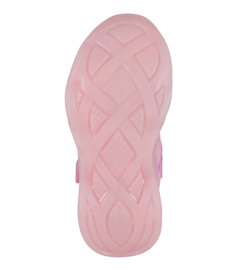 Skechers Sko m. Lys - Twisty Brights - Light Pink/Multi