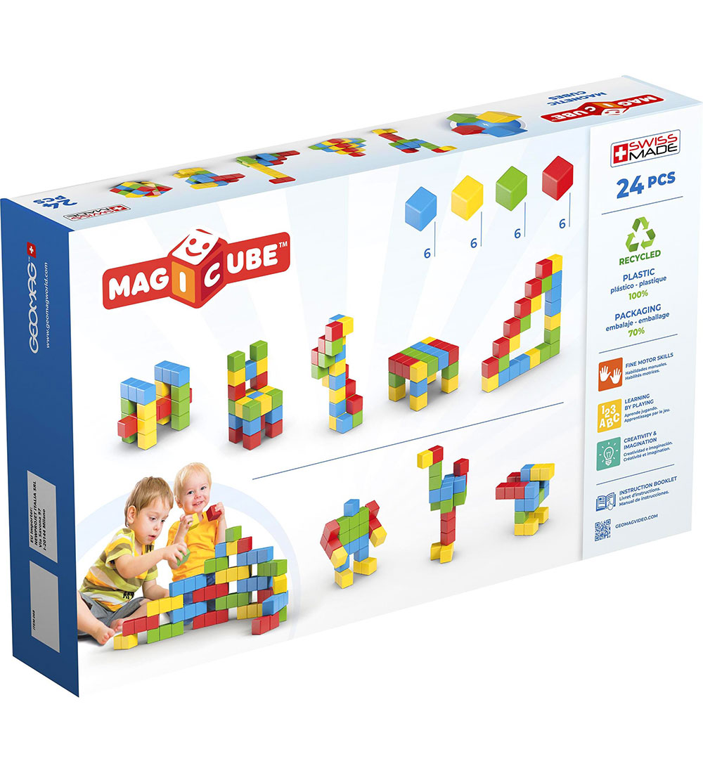 Geomag Magnetst - Magicube - Full Color Recycled - 24 Dele
