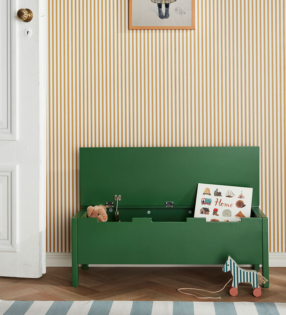 Kids Concept Sofa m. Opbevaring - Carl Larsson - Mørkegrøn