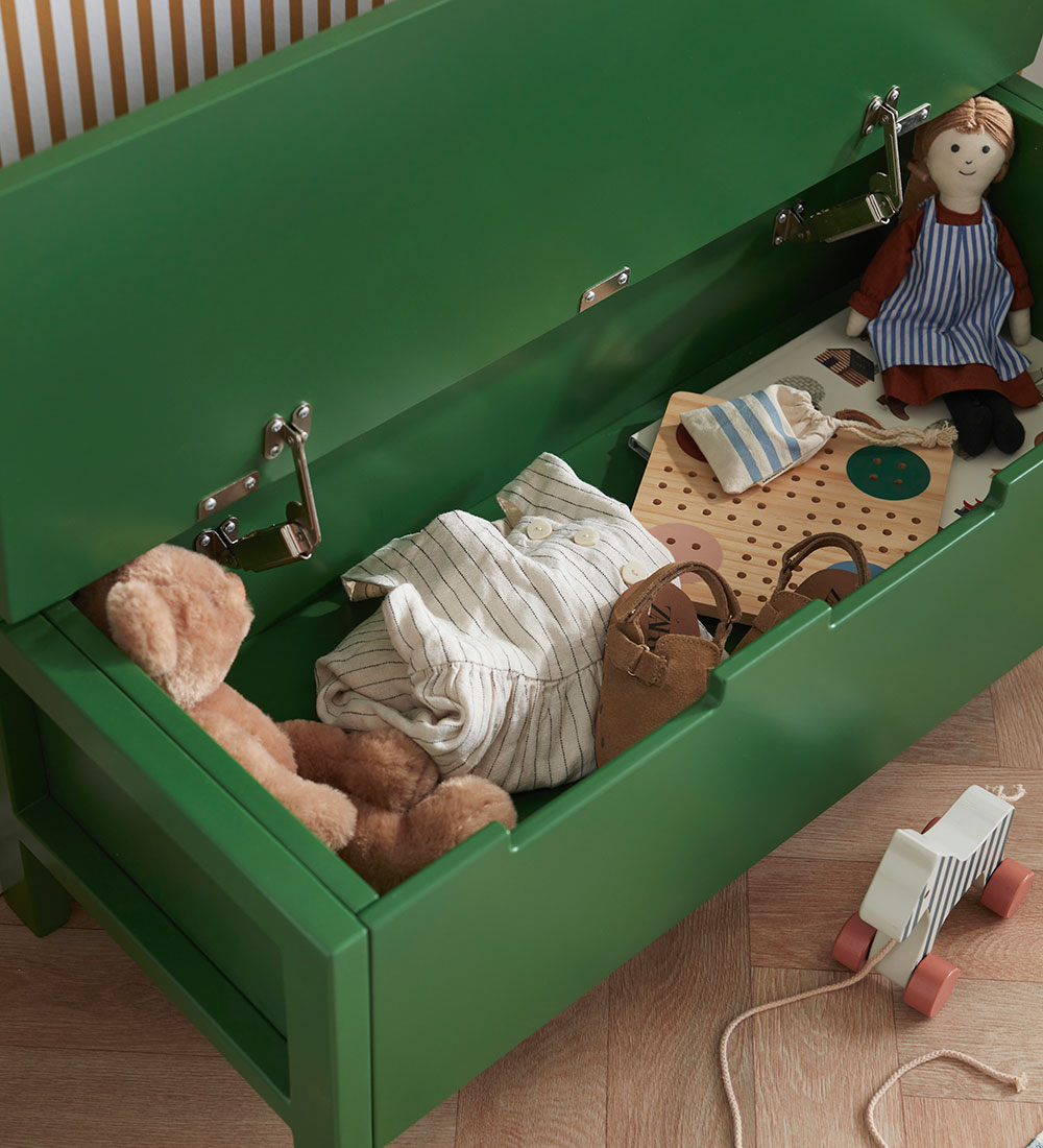 Kids Concept Sofa m. Opbevaring - Carl Larsson - Mørkegrøn