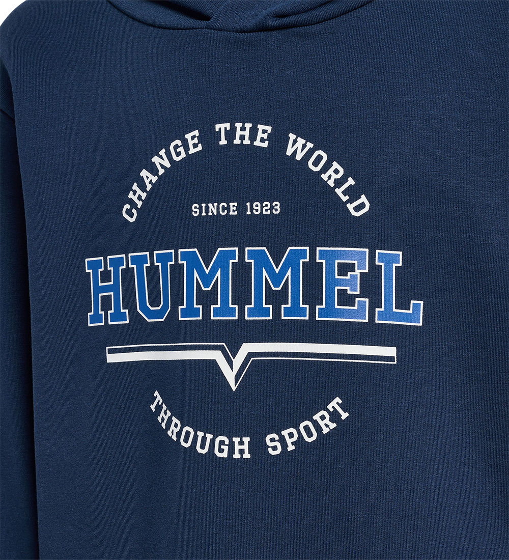 Hummel Hættetrøje - hmlAsher - Dress Blue
