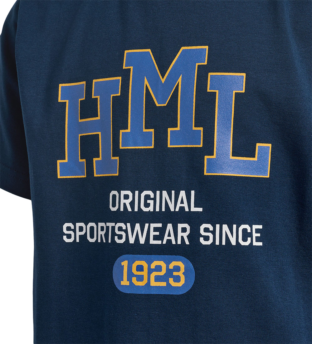 Hummel T-shirt - hmlLucas - Dress Blue