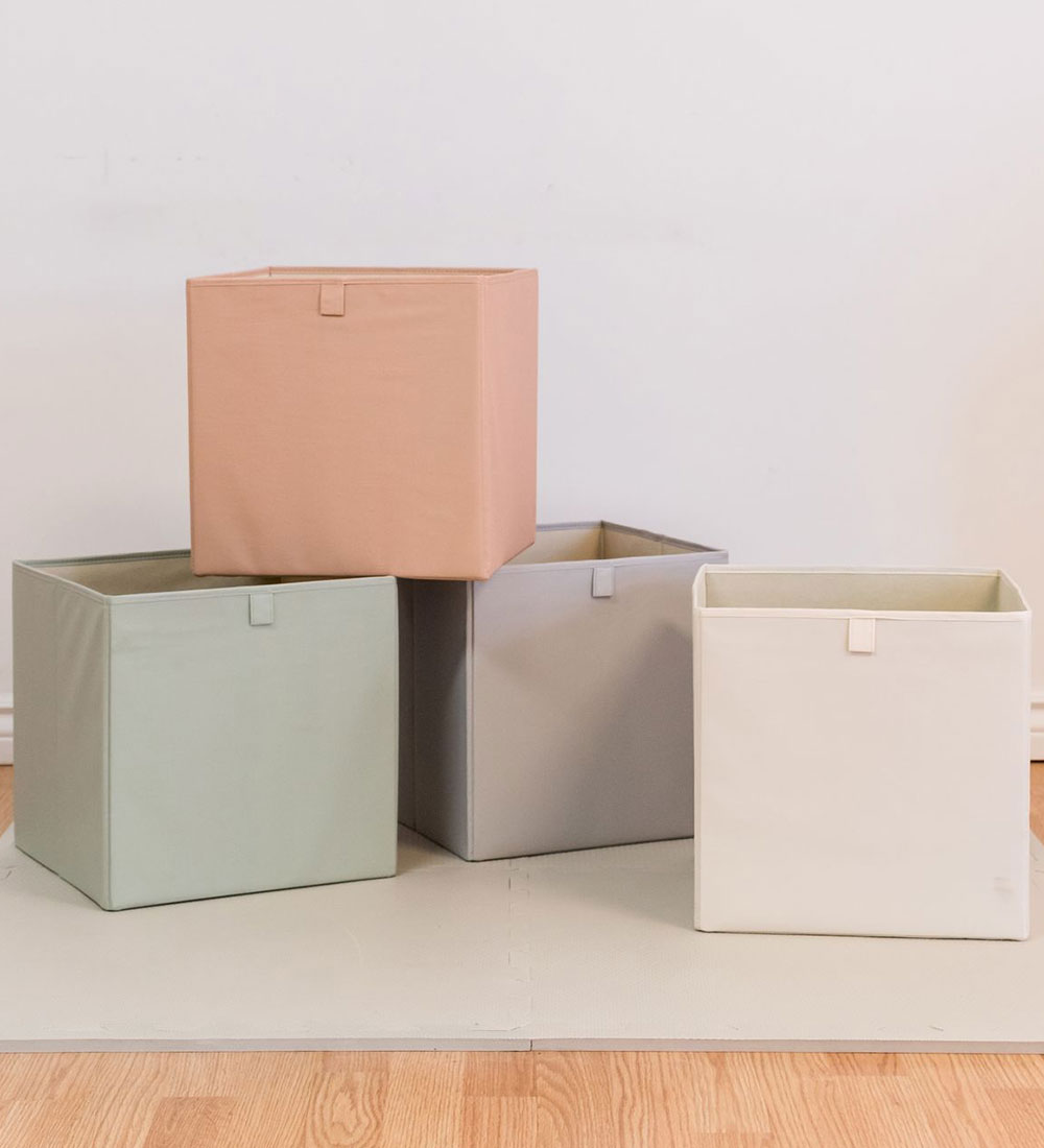 3 Sprouts Opbevaringskasse - 33 x 33 x 33 cm - Ler