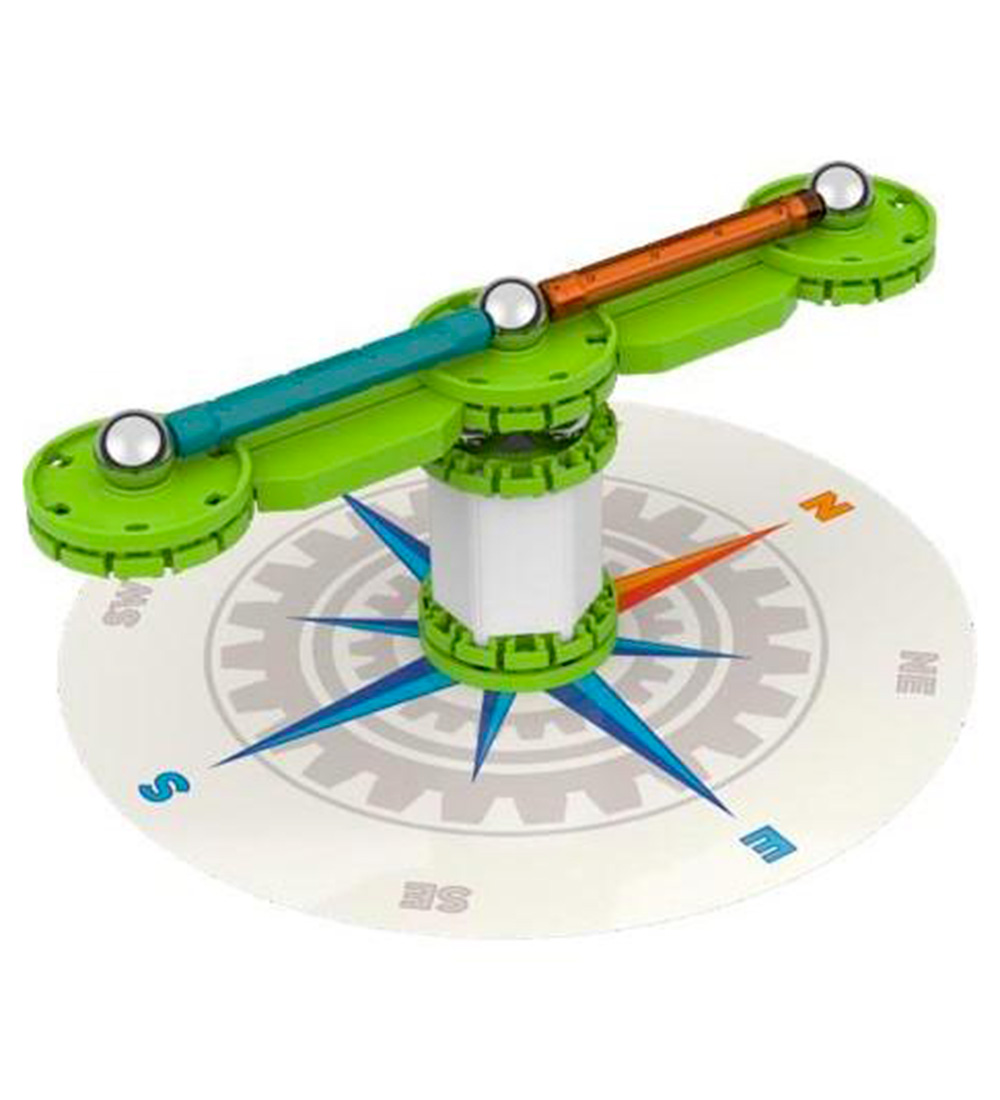 Geomag Magnetsæt - Mechanics Motion Recycled Compass - 35 Dele