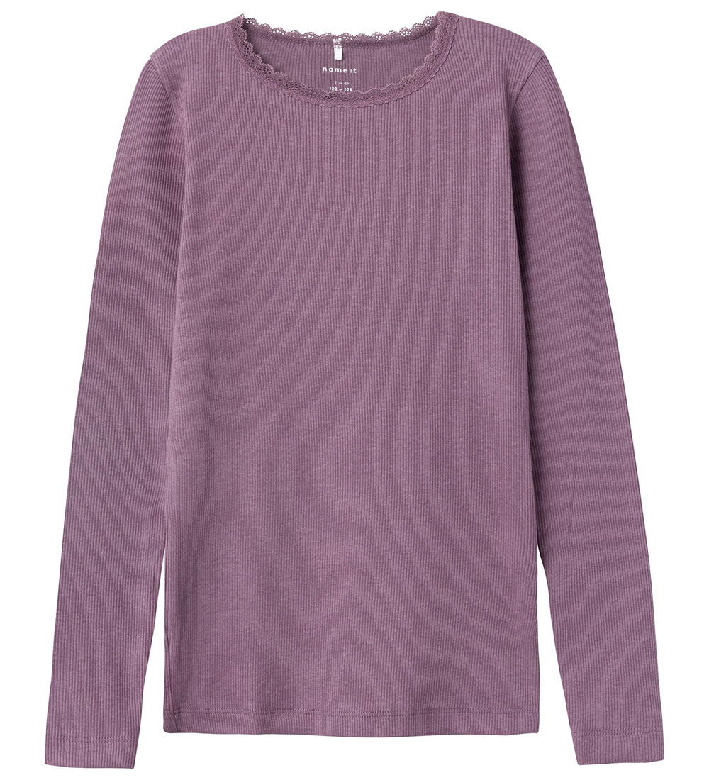 Name It Bluse - Rib - Noos - NkfKab - Arctic Dusk