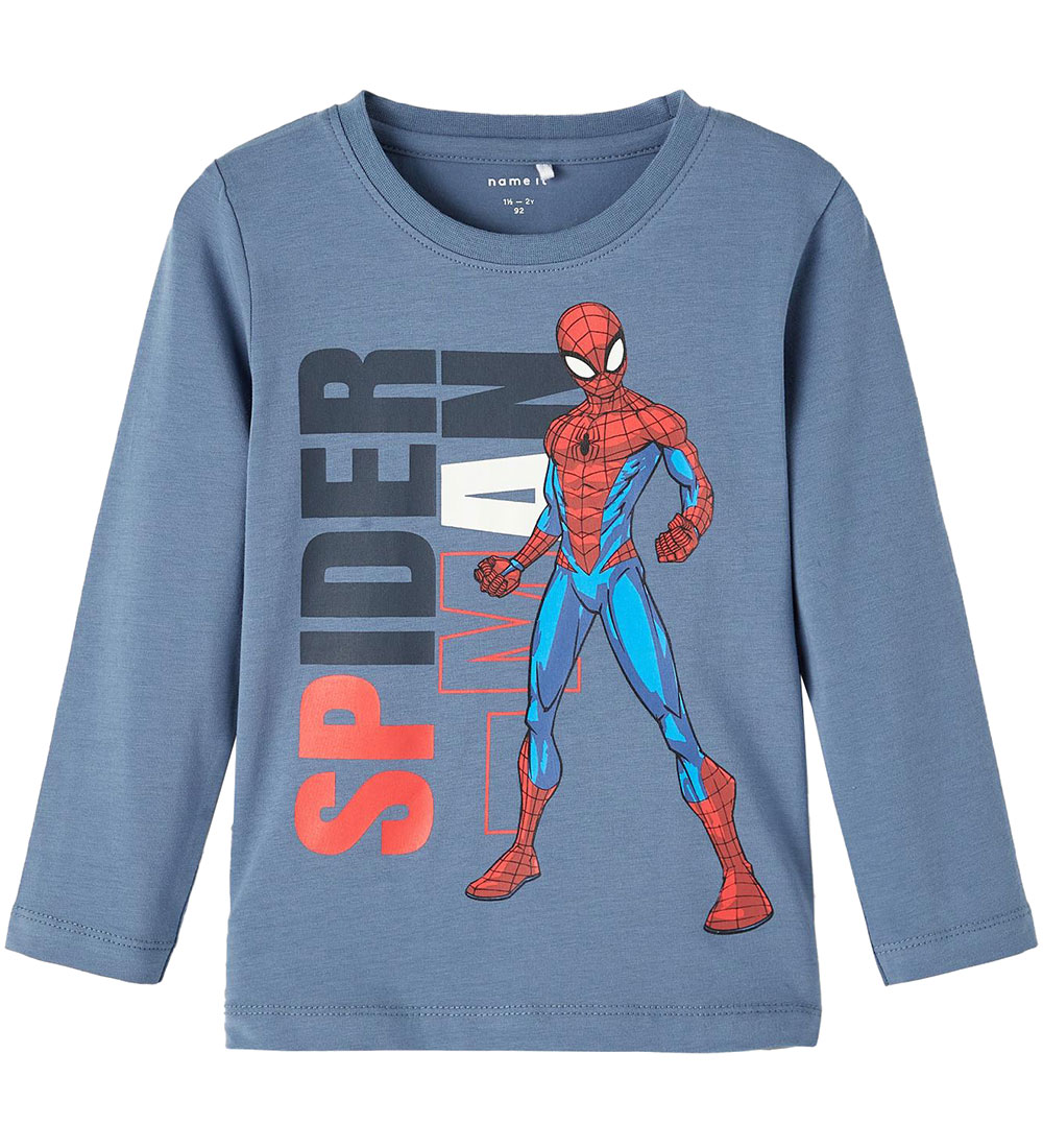 Name It Bluse - Noos - NmmJany Spiderman - Bluefin m. Print