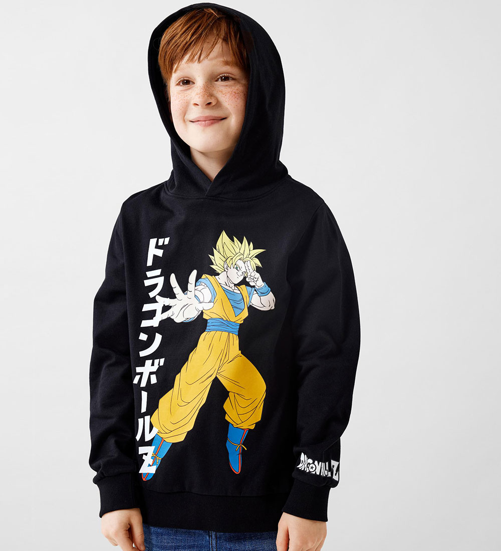 Name It Hættetrøje - Noos - NkmJoch Dragonball - Sort m. Print