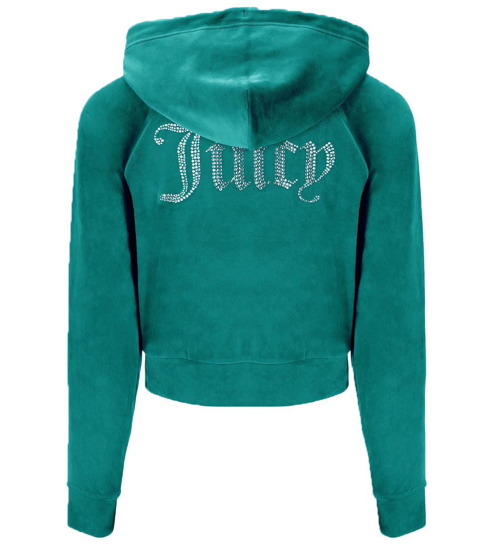 Juicy Couture Cardigan - Velour - Deep Lagoon