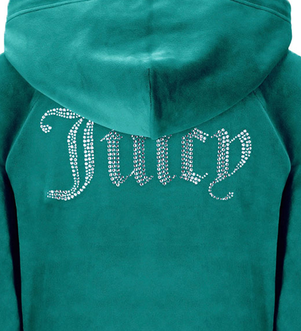 Juicy Couture Cardigan - Velour - Deep Lagoon