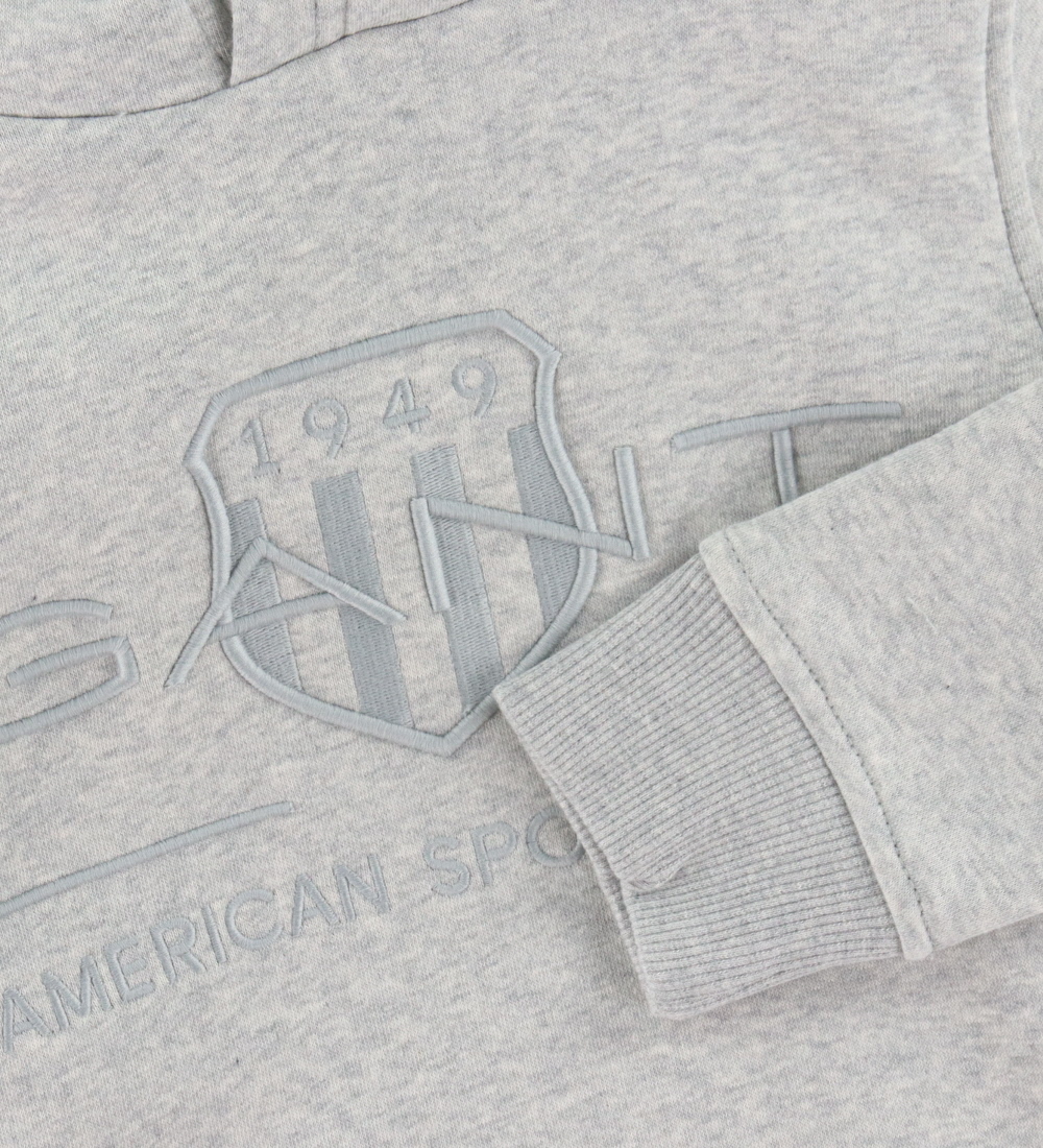 GANT Httetrje - Tonal Shield - Grey Melange