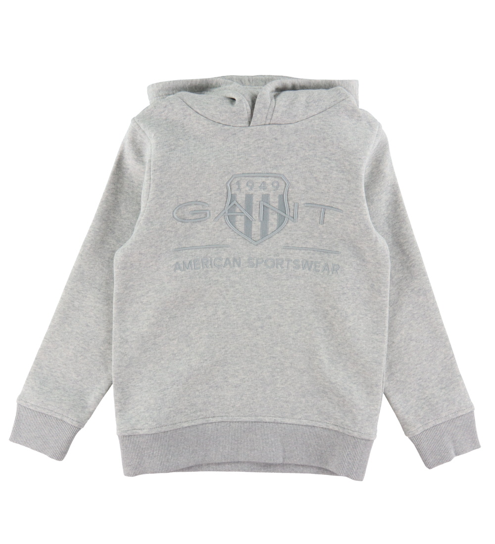 GANT Httetrje - Tonal Shield - Grey Melange