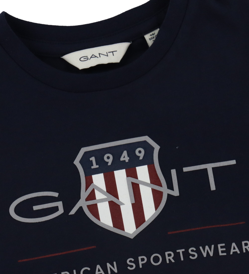 GANT T-shirt - Archive Shield - Evening Blue