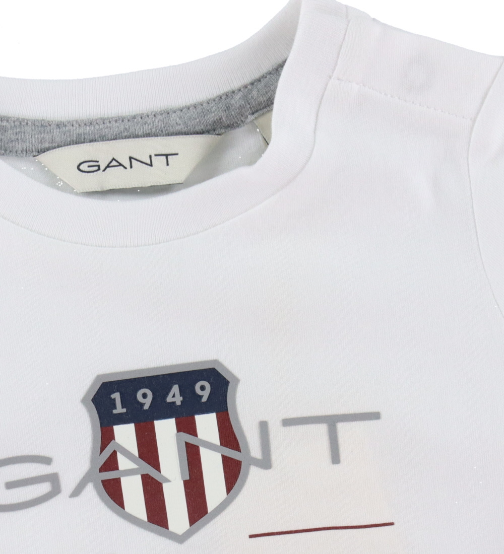 GANT Bluse - Archive Shield - White