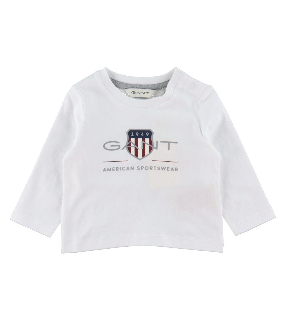 GANT Bluse - Archive Shield - White
