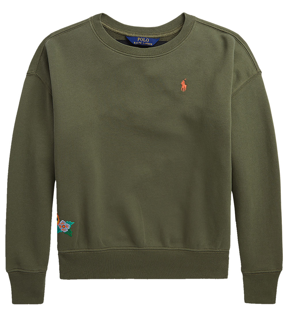Polo Ralph Lauren Sweatshirt - SA - Armygrøn m. Broderi