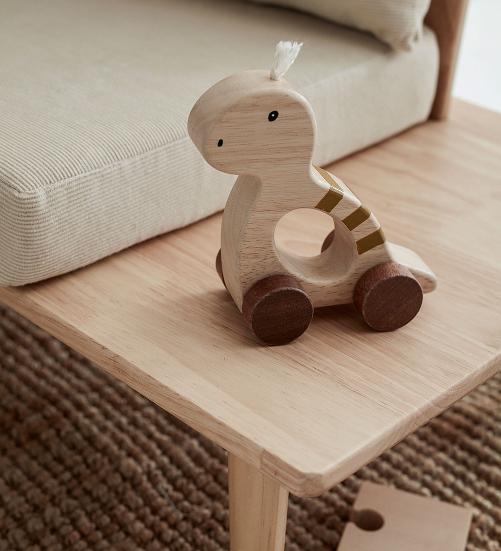 Kids Concept Trælegetøj - Dino - 14 x 13,5 cm - Brun
