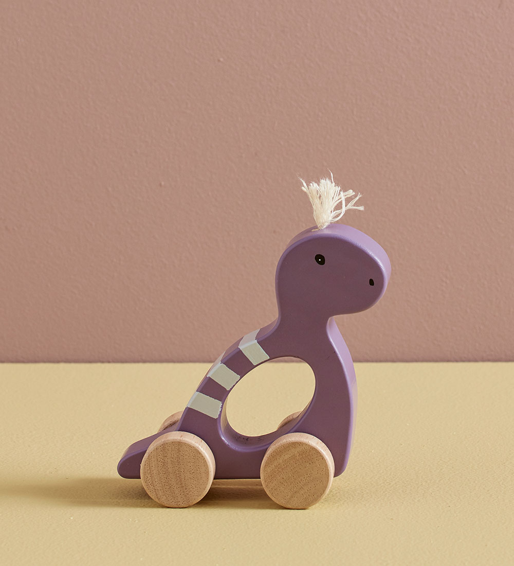 Kids Concept Trælegetøj - Dino - 14 x 13,5 cm - Lilla