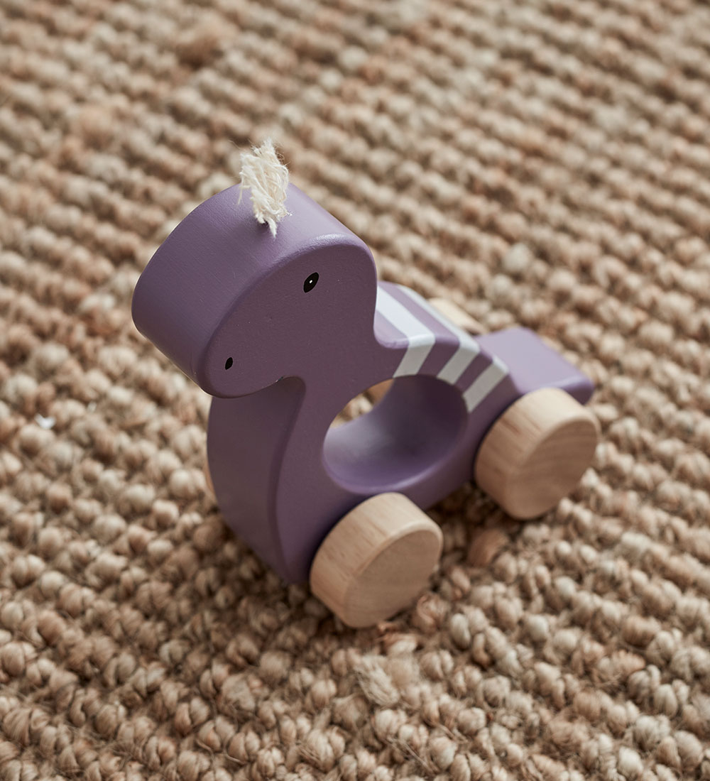 Kids Concept Trælegetøj - Dino - 14 x 13,5 cm - Lilla