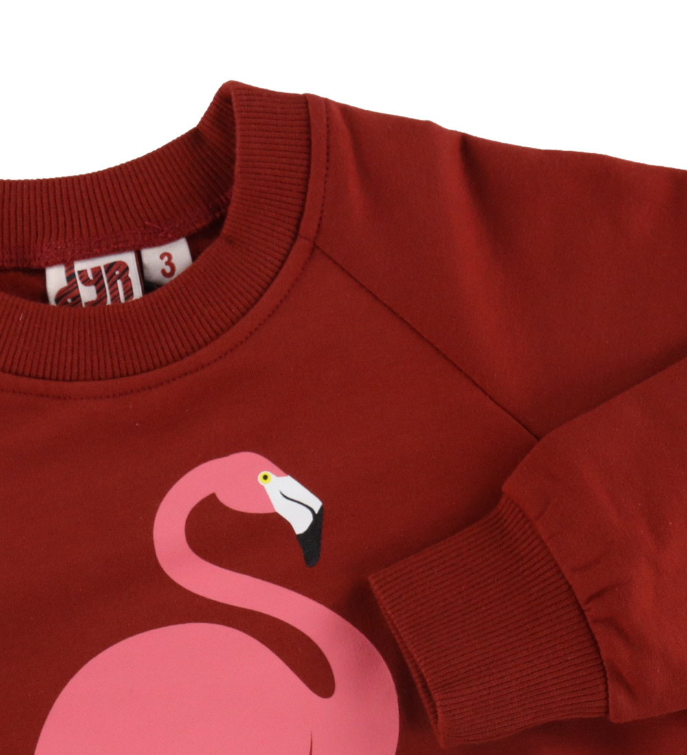 DYR-Cph Sweatshirt - DYRBellow - Dark Red Flamingo