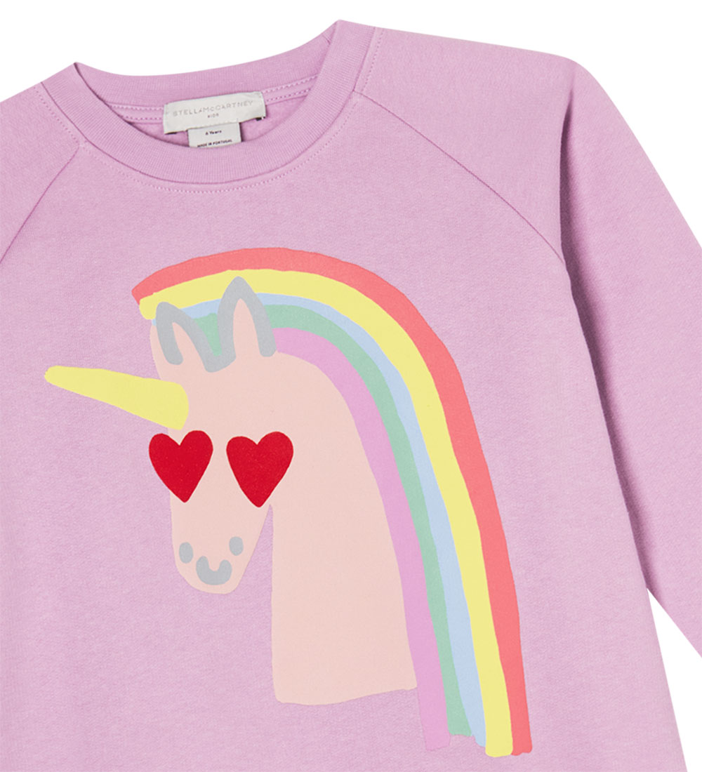Stella McCartney Kids Sweatshirt - Lilla m. Enhjørning