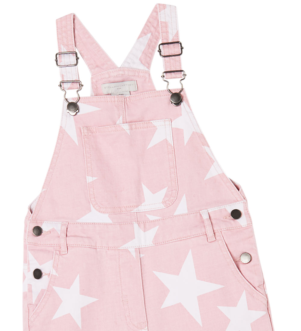 Stella McCartney Kids Smækbukser - Denim - Rosa m. Stjerner