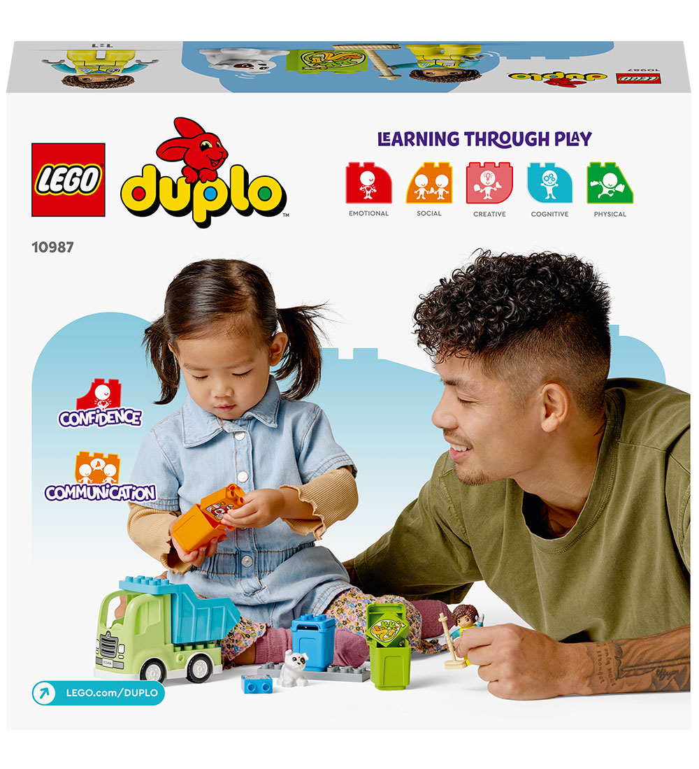 LEGO® DUPLO - Affaldssorteringsbil 10987 - 15 Dele