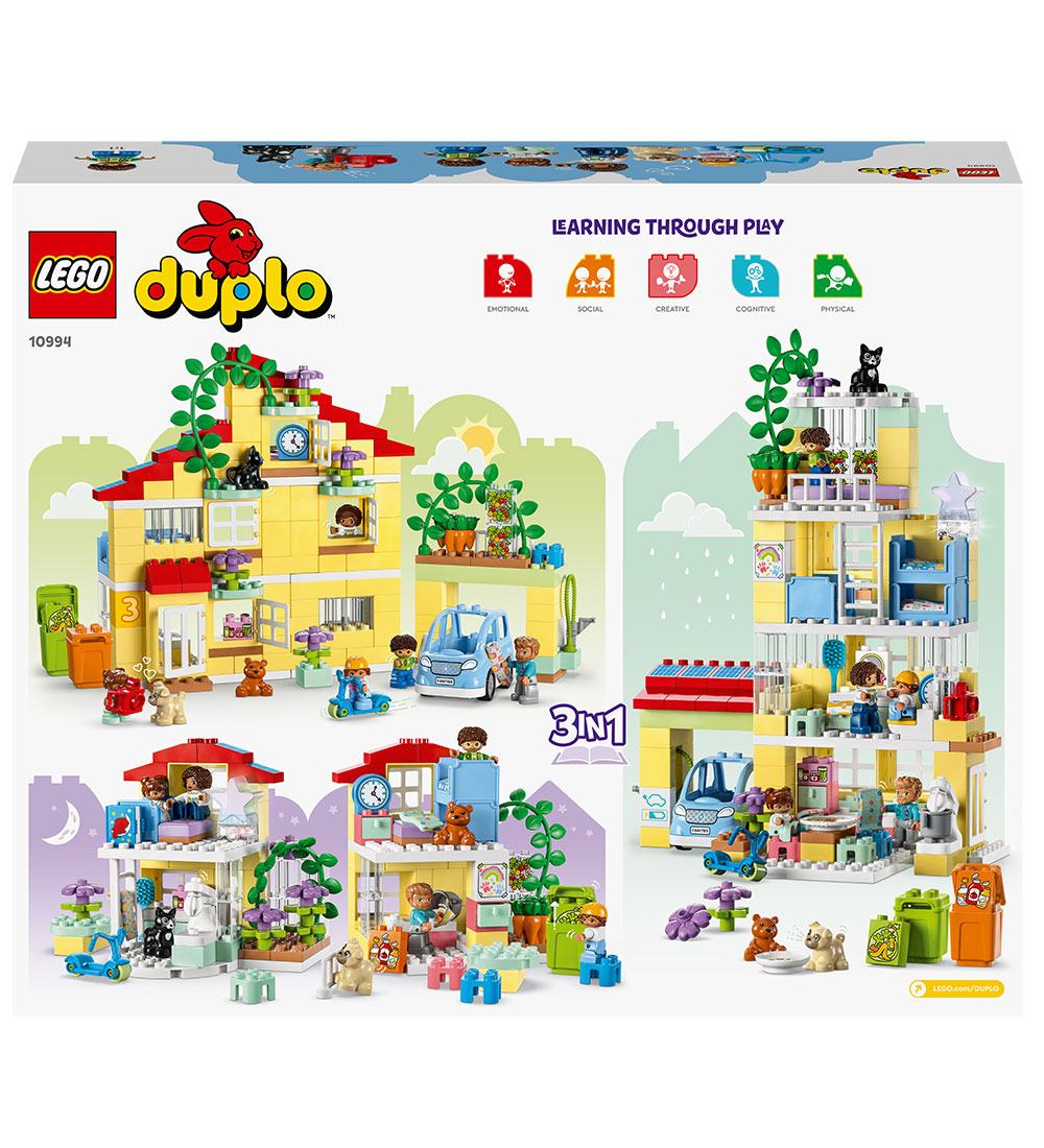 LEGO® DUPLO - 3-i-1-Familiehus 10994 - 218 Dele
