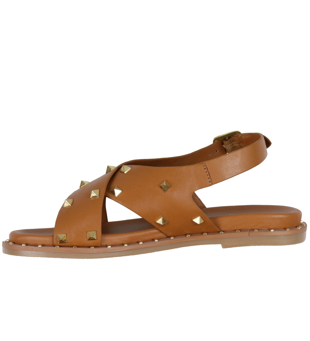 Petit by Sofie Schnoor Sandaler - Cognac m. Guld-nitter