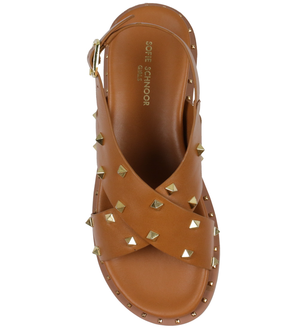 Petit by Sofie Schnoor Sandaler - Cognac m. Guld-nitter