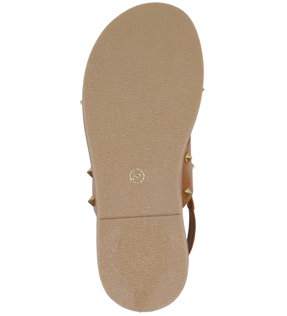 Petit by Sofie Schnoor Sandaler - Cognac m. Guld-nitter
