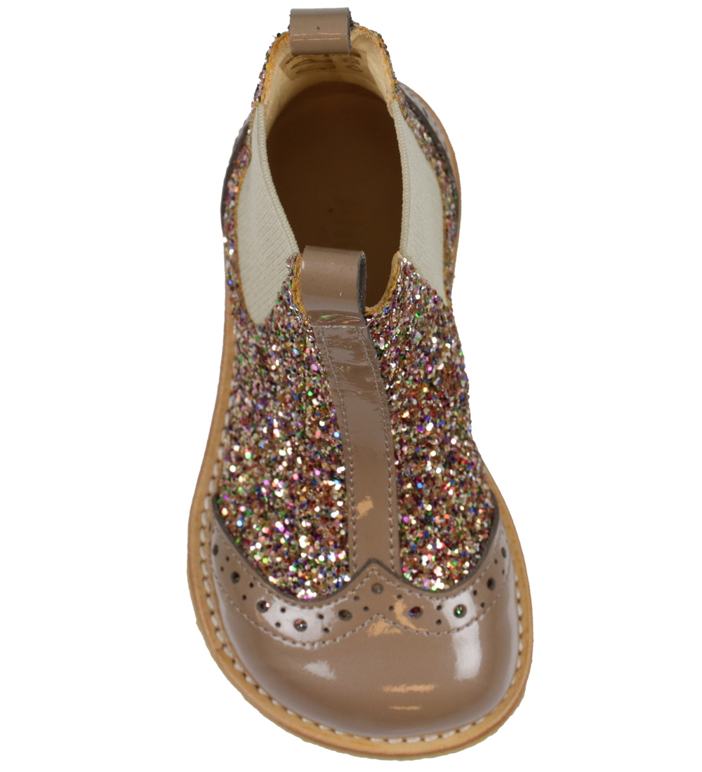 Angulus Støvler - Chelsea - Nougat/Multi m. Glimmer