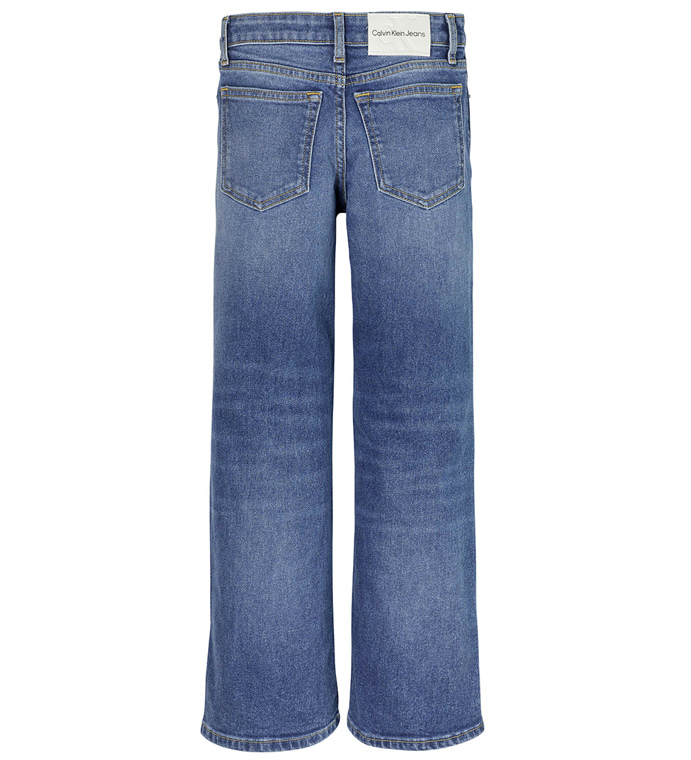 Calvin Klein Jeans - Wide Leg HR - Mid Blue