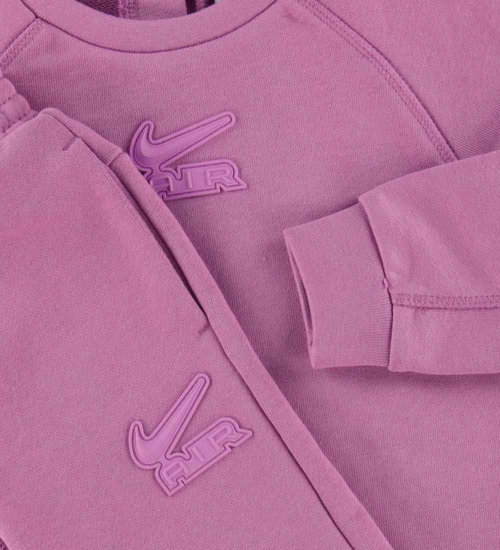 Nike Sweatsæt - Sweatshirt/Sweatpants - Rush Fuchsia